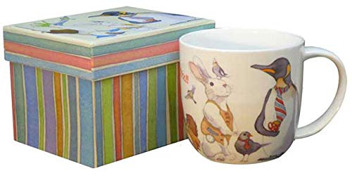 Animal Magic Cup of Coffee Bone China Mug with Gift Box
