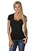 Hollywood Star Fashion Women's Deep V-Neck Short-Sleeve Shirt Plus Size
