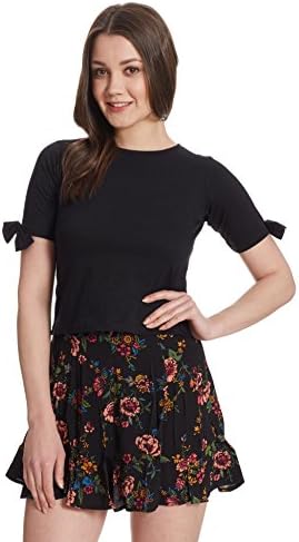 Miss Chase Womens Maroon Crop Top