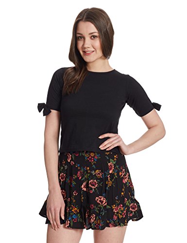 Miss Chase Womens Maroon Crop Top