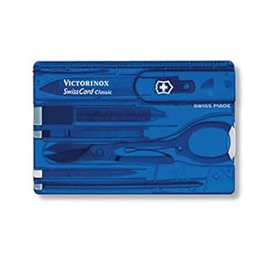Victorinox Swiss Card Classic Sapphire Blue Army Knife (0.7122.T2)