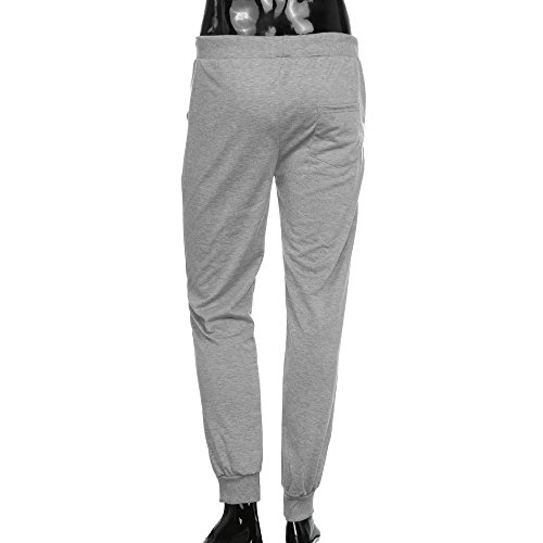 Edenun Men's Sweatpant M-4XL Joggers Active Sports Running Workout Pant with Logo(New York) Loose Trousers Activewear Gray