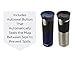 Contigo AUTOSEAL Vacuum Insulated, Stainless Steel Travel Mug, 2 Pack - Keeps Drinks Hot and Cold, Autoseal Button Prevents Spills - No-Slip Comfort Grip - Monaco / Stainless Steel - 16 Ounces