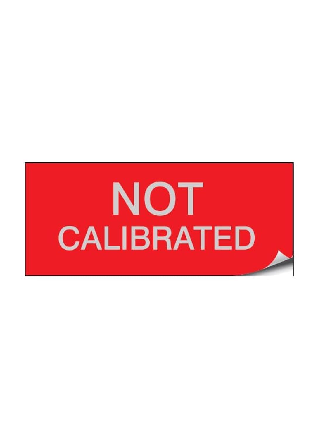 Not Calibrated - Aluminium Foil 38mm x 15mm Labels Stickers - Price per Pack of 140 Labels (P/NO. 7928299AMZ)