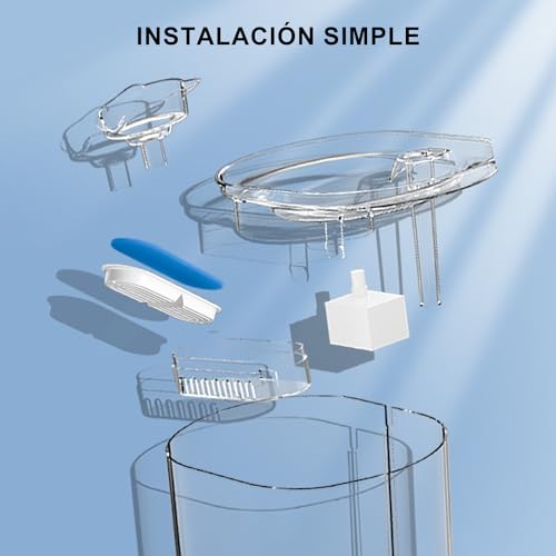 MXCOCO 8Pcs Filtros de Fuente de Agua para Gato, Repuesto de Filtros de Bebedero para Mascotas, Filtros con Resina Incorporada y Carbón Activo, Cuatro Sistema de Filtración para Dispensador, Sin BPA
