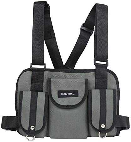 CILLA Fashion Chest Front Bag Pouch Multipurpose Sport Backpack Daypack Nylon Tactical Chest Rig for Men Women