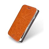 Galaxy J3 Case, Galaxy J3V Case, Asmart Premium Pu Leather Flip Cover With TPU Bumper Back Phone Case for Samsung Galaxy J3 / J3V, Galaxy Sky / Sol, Galaxy Amp Prime, Galaxy Express Prime (Brown)