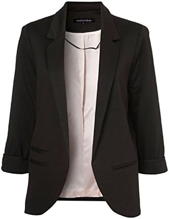 Ivy Shi Mens Pure Color Blazers Casual Suit Coat (XL, Black)