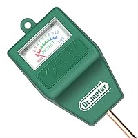 Dr.meter S10 Soil Moisture Sensor Meter Hygrometer-Garden,Farm,Lawn,Plants,Indoor&Outdoor(No Battery Needed), 1 Pack, Green