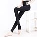 Funnywe LA. Helena Womens Warm Winter Fleece Lined Thermal Tights Leggings (Black)