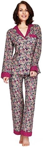 Mio Lounge Dancing Daisy Floral Print Cotton Pyjama Set MLDD1501PJ Small