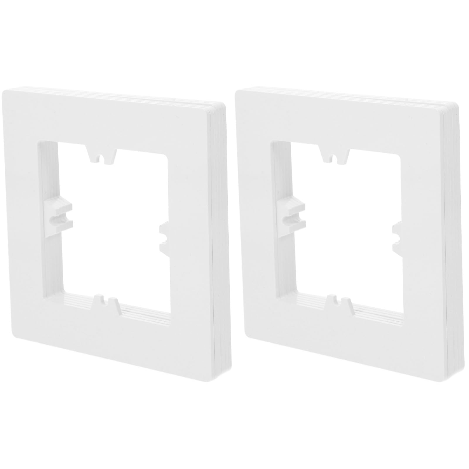 12 Pcs Switch Sticker Electrical Outlet Spacer Socket Spacer Wall Plate Light Plates Wall Hole Cover Single Plate Covers Wall Home Panel All Repair Plate White PC Mikikit