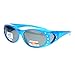 Womens Polarized Fit Over Glasses Sunglasses Oval Rhinestone Frame Blue
