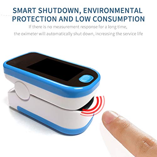 JCeepd IHHI Series FiNgErTiP Pulse ΟxIMeTeR Blood ΟxYgEn Saturation Monitor with Silicon Cover, Batteries and Lanyard