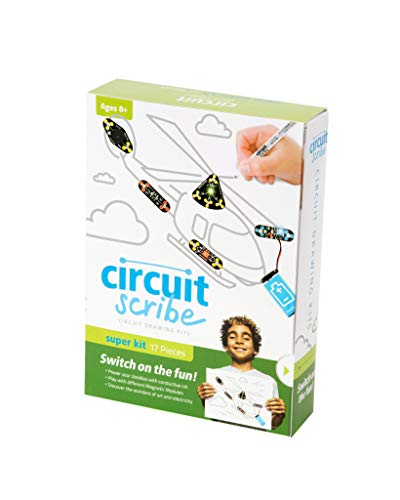 Circuit Scribe Maker Kit â€“ Includes STEM Workbook, Conductive Silver Ink Pen, and Everything You Need to Learn, Explore, and Create Your Own Circuits and Switches!