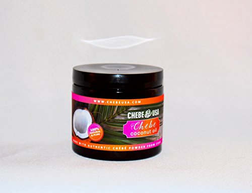 Chebe Coconut Oil made with Chebe powder, Coconut Oil and essential oils. This version has NO animal fats (16)