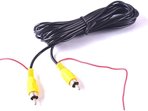 6M 20FT Car RCA Video Cable AV Phono Rear View Backup Camera Extension Cord with Reverse Trigger Wire