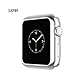 Hoco.Case for Apple Watch iWatch TPU Plated Plating Protective Bumper Cover Ultra-Thin Scratch-Resistant Flexible Slim Lightweight Cover Compatiblefor Series 2 (38MM-Silver)