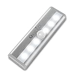 Mini Motion Sensor Light, OxyLED Closet Lights W/ 6 LED Night Light Bar for Closet Cabinet Wardrobe Ambry Cupboard Drawer Stairs Step, Stick-on Safe Lights Bed Light, 1 Pack, Battery Operated
