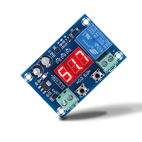 IS Digital Humidity Controller, Icstation DC 12V Humidistat Controller 00%~99% RH Humidity Control Switch LED Display Humidifier/Dehumidifier Control Board for Greenhouse Smart Irrigation Grow Tent