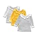 XUNYU Baby Girls Infant Toddler Solid Tops Blouse Long Sleeve T Shirt 1-4T