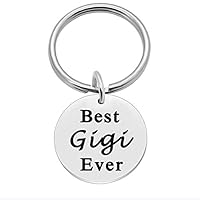 Mothers Day Gifts for Gigi, Birthday Key Ring Gift Ideas for Grandma - Best Gigi Ever