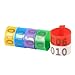 Leg Bands Rings for Poultry Chickens Ducks Goose 6 Colors 100PCS/Bag 16MM 001-100 Numbered Plastic (Yellow)
