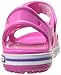 Crocs Kids' Crocband II Sandals, Light Grey/Navy, 9 Toddler