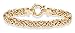 Miabella Italian 925 Sterling Silver, 18Kt Gold Plated 9mm Byzantine Bracelet for Women, Handmade in Italy (yellow-gold-plated-silver, Length 7.0 Inches (x-small))
