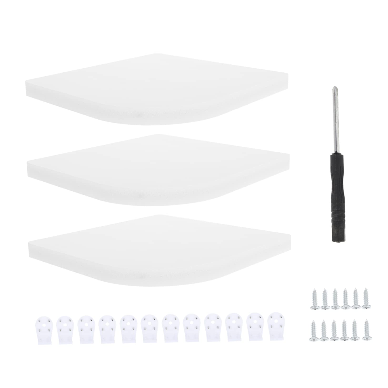 VILLFUL 3pcs Corner Shelf Wall Mounted Bookshelves Home Decoration Shelf for Corner Wood Wall Hanging Shelf Shelfslves Wall Corner Shelves Wall Mounted Wooden Corner Rack Wood Wall Shelf