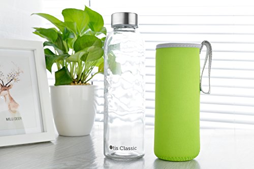 Neoprene Glass Water Bottle Sleeves Holders With Carry Straps - 6 Pack Multi-Color - 16-18oz Bottle Size - Quality Rubber Insulation for Colder Or Hotter Drinks Longer. Bump and Knock Protection
