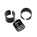 Rings,Lisingtool Womens 3 Pcs Trendy Punk Simple Knuckle Rings Set,Black