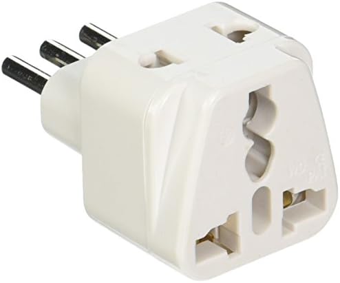CKITZE BA-12-3P Grounded Universal 2-in-1 Type L Plug Adapter - 3 Pack