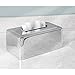 mDesign Metal Modern Tissue Box Cover Decorative Rectangular Facial Tissues Holder for Bathroom, Vanity, Countertop, Bedroom, Night Stand; Holds Tissue Boxes up to 4