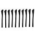 Jili Online 5 Pairs/Pack Eyeglasses Sunglasses Eyewear Glasses Temple End Tip Ear Sock Pieces Tubes Replacement Repair - Black