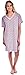 Pink Lady Women's Cotton Knit Short Sleeve Confetti Print Nightgown