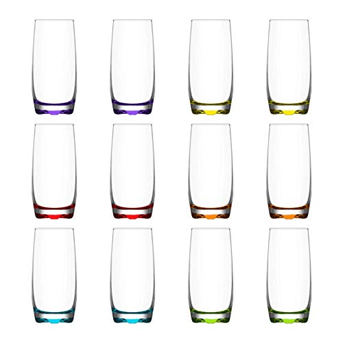 Lav Adora - Highball-Cocktailgläser - Regenbogenfarben - 390 ml - 12 Gläser – Bild 4