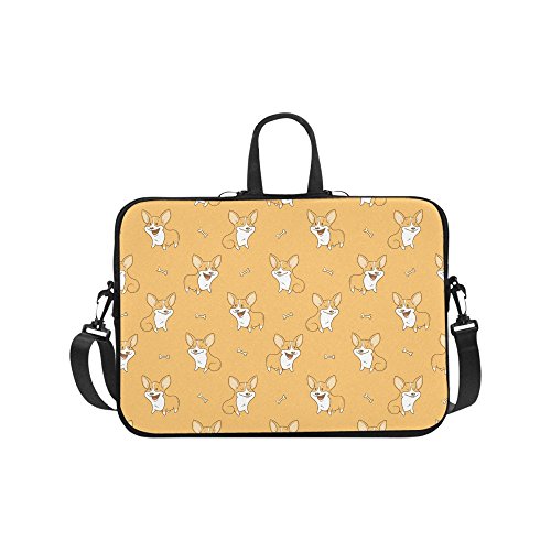Laptop Sleeve Case 15 15.2 Inch Cute Dogs Pembroke Welsh Corgi Resistant Neoprene Laptop Sleeve Notebook Computer Pocket Case Tablet Briefcase Carrying Bag Laptop Shoulder Bag