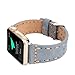 MeShow 45mm 44mm 42mm Handmade Vintage Calf Genuine Leather Strap Wrist Band with Secure Metal Clasp Buckle Compatible for Apple Watch Series 7/SE/6/5/4/3/2/1(Not for iWatch 41mm/40mm/38mm)