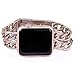 Apple Watch Band 42mm, Biaoge Stainless Steel Metal Loop Apple Watch Strap Replacement Wristband with Adjustable Folding Clasp for Apple Watch Series1 Series2 (42mm Rose Gold)