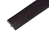 100ft Roll of 3/4" Plastic T-Molding (Black Leather Texture)