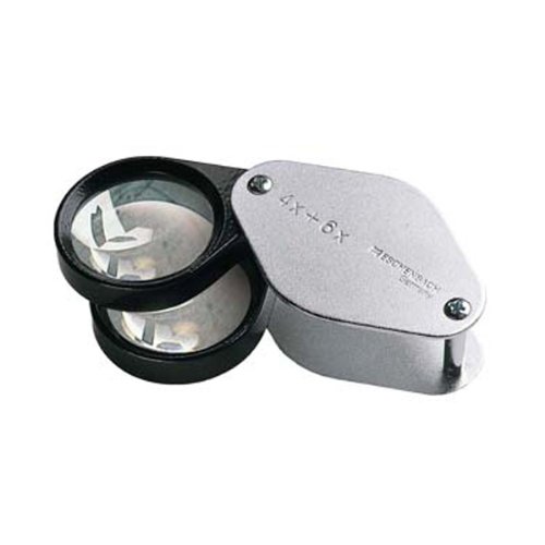 Eschenbach 4X, 6X, and 10X - 2 Biconvex Lens Loupe Magnifier