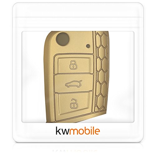 image for kwmobile Silicone cover for VW Golf 7 MK7 3-Button Car Key Protection 