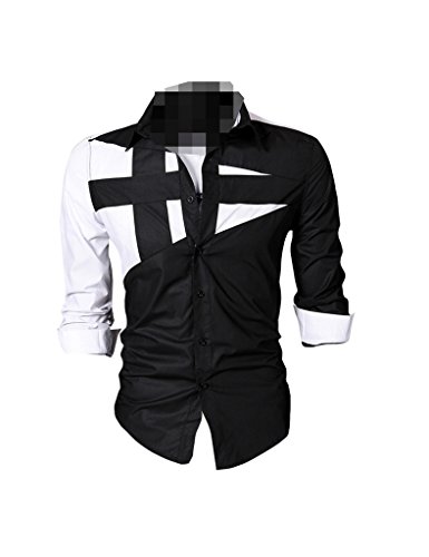 Zacoo Hombre Casual Camiseta de manga larga