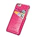 iPhone 6S Plus Case, iPhone 6 Plus Case, Joopapa iPhone 6/6S Plus Wallet Case, Leather Wallet Case back Cover with 2 Credit Card/ID Card Slots for Apple iPhone 6S Plus / iPhone 6 Plus (Pink)