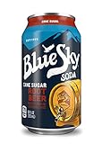 Blue Sky Cane Sugar Soda (Root Beer, 12 Ounce, Pack of 24)