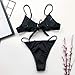 Leadmall Women Thong Two Piece Swimsuit – Ladies Sexy Spaghetti Strap Bikini Set – High Cut Bathing Suitthumb 3