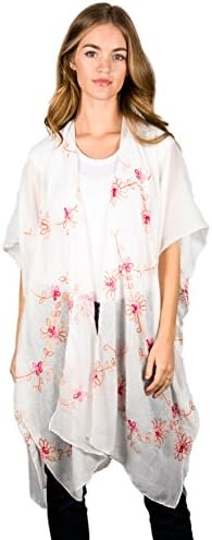 Lulla Collection Embroidered Floral Kimono