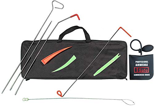 TSafe Full Professional Kit- Long Reach Grabber, Air Wedge, Knob Grabber, 2 Non Marring Wedges, Pry Tool, Short Grabber, Carrying Case - Thumbnail 5