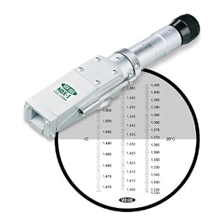 Vee Gee Scientific NDX-1 Handheld Refractometer, with Refractive Index Scale, 1.333-1.517, +/-0.001 Accuracy, 0.001…